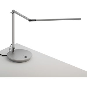Z-Bar 18 inch 7.50 watt Silver Desk Lamp Portable Light